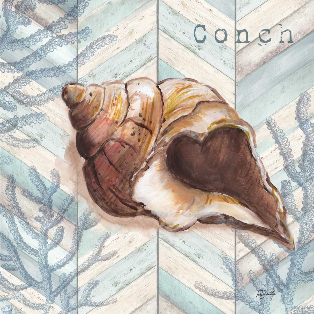Chevron Shell I art print by Tre Sorelle Studios for $57.95 CAD