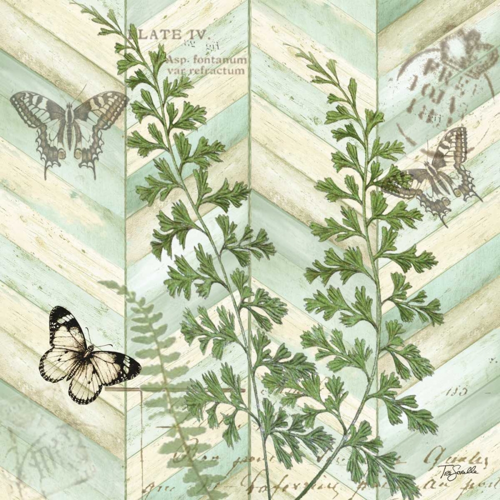 Chevron Botanical I art print by Tre Sorelle Studios for $57.95 CAD