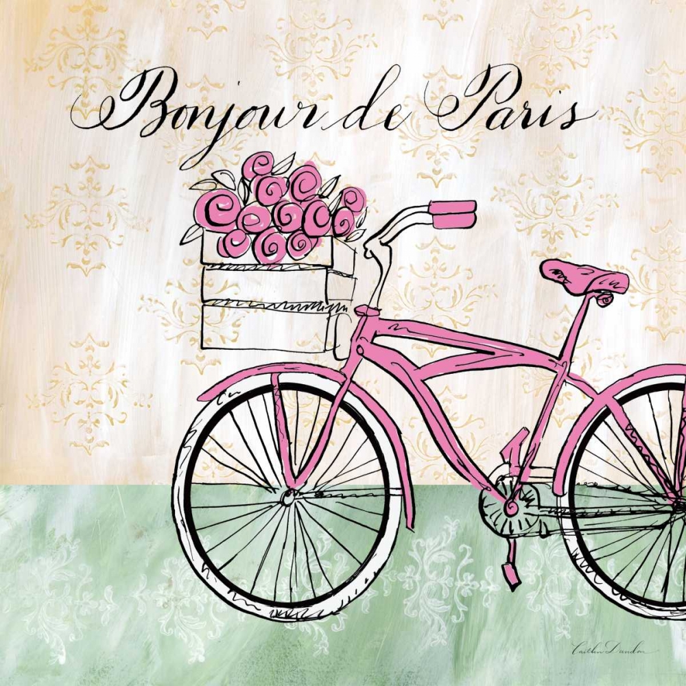 Bonjour de Paris II art print by Caitlin Dundon for $57.95 CAD