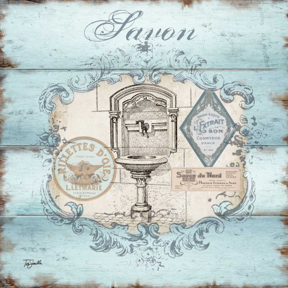 Rustic French Bath I art print by Tre Sorelle Studios for $57.95 CAD