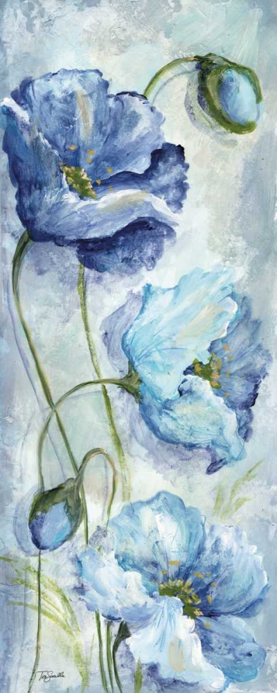 Indigo Poppies I art print by Tre Sorelle Studios for $57.95 CAD