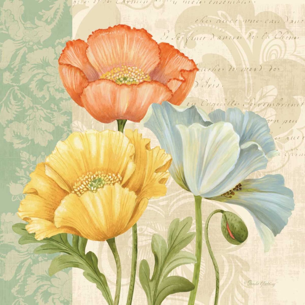 Pastel Poppies Multi I art print by Pamela Gladding for $57.95 CAD