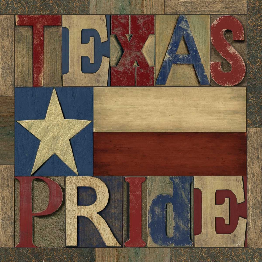 Texas Printer Block II art print by Tara Reed for $57.95 CAD