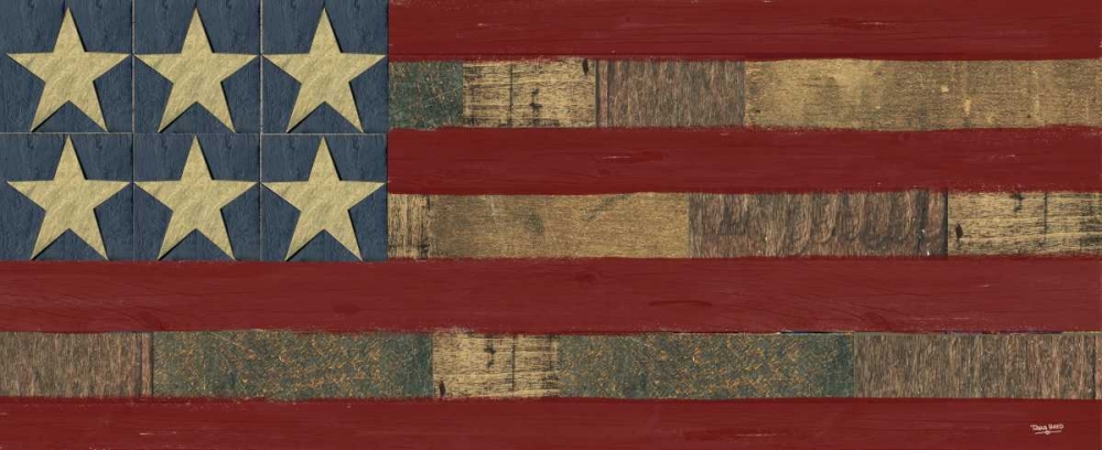 Patriotic Printer Block Panel I art print by Tara Reed for $57.95 CAD