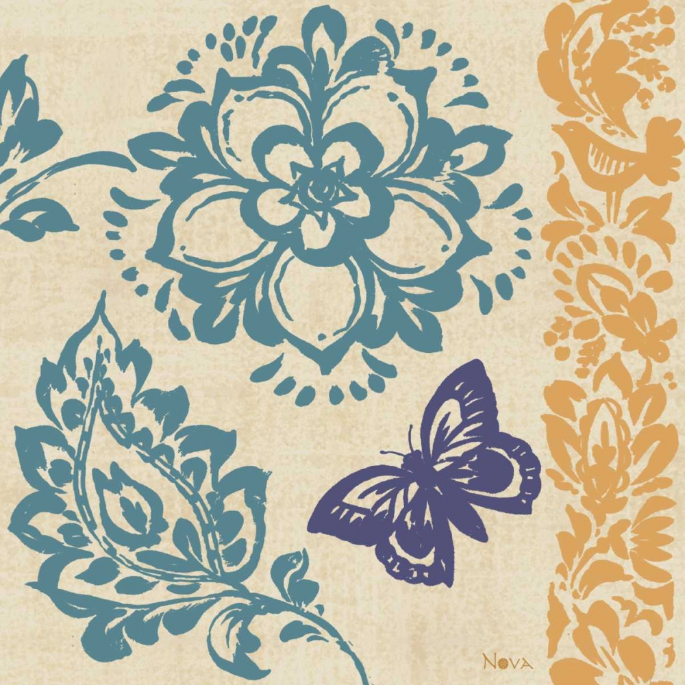 Blue Indigo Butterfly II art print by Studio Nova for $57.95 CAD
