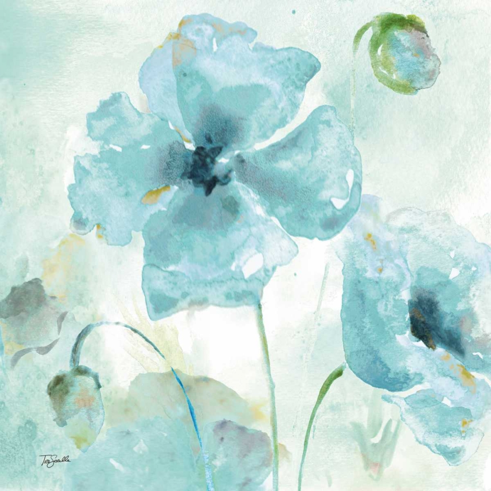 Watercolor Garden Blue I art print by Tre Sorelle Studios for $57.95 CAD