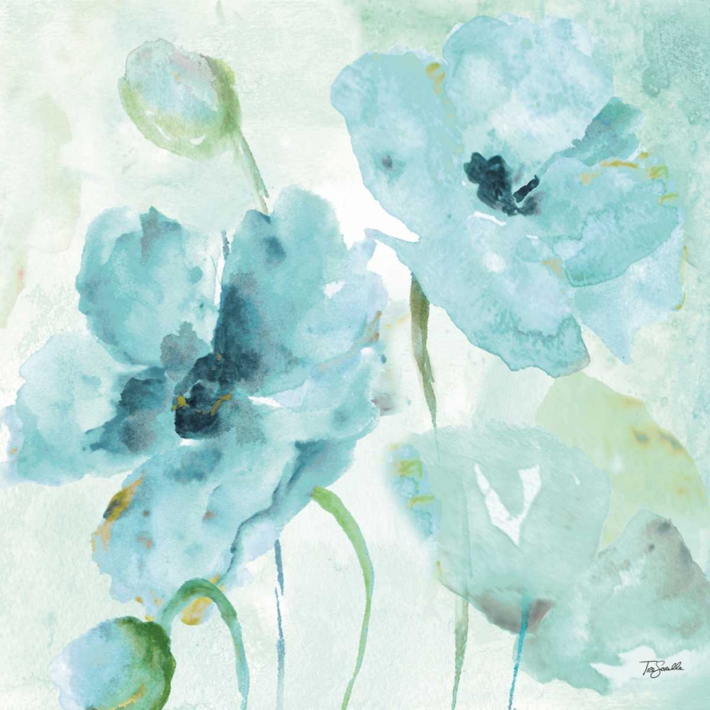 Watercolor Garden Blue II art print by Tre Sorelle Studios for $57.95 CAD
