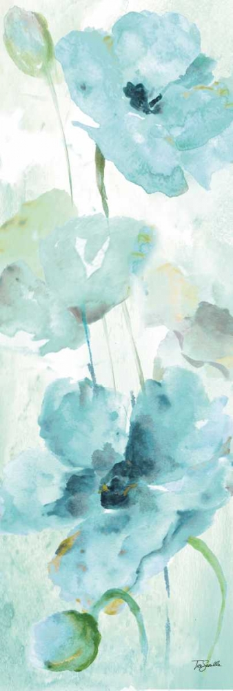 Watercolor Garden Blue Panel II art print by Tre Sorelle Studios for $57.95 CAD