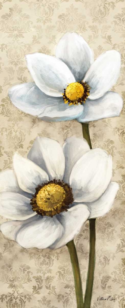 Winter White Poppies Panel II art print by Vittorio Milan for $57.95 CAD