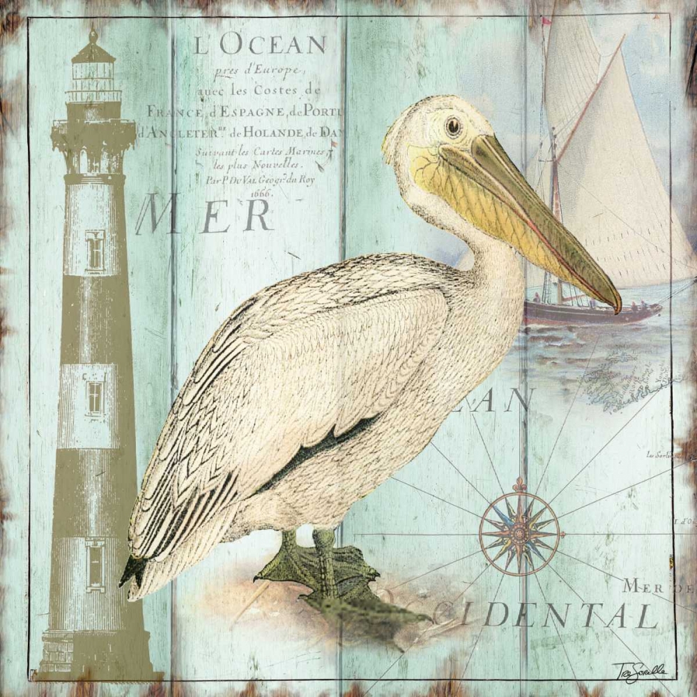 Antique La Mer V art print by Tre Sorelle Studios for $57.95 CAD