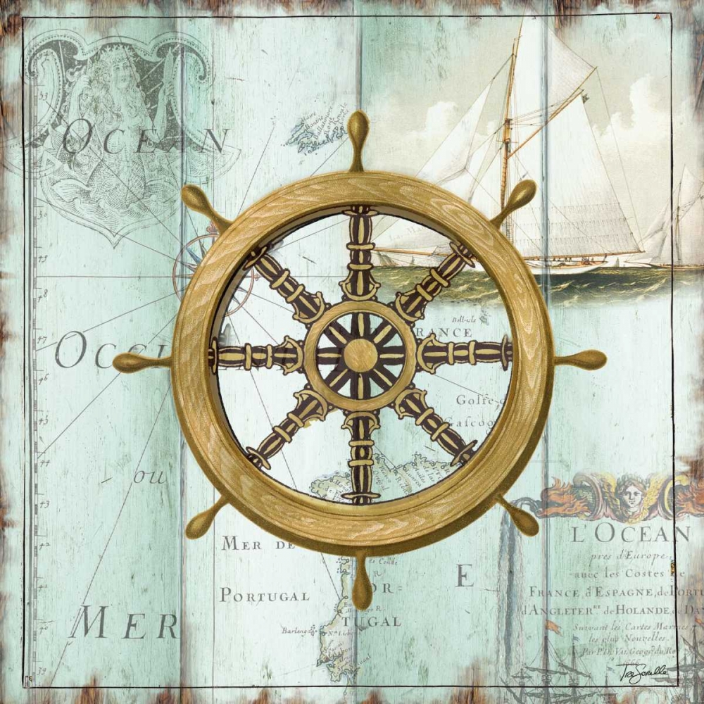 Antique La Mer VIII art print by Tre Sorelle Studios for $57.95 CAD