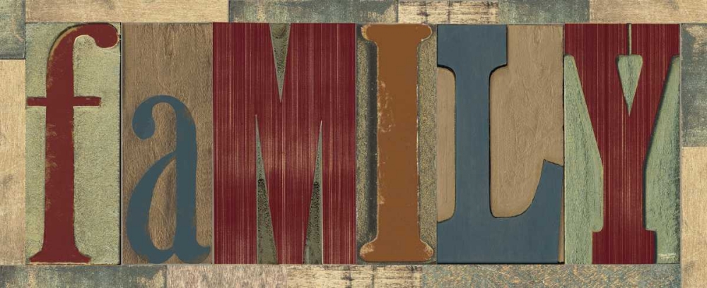 Family Printer Block Panel I art print by Tara Reed for $57.95 CAD