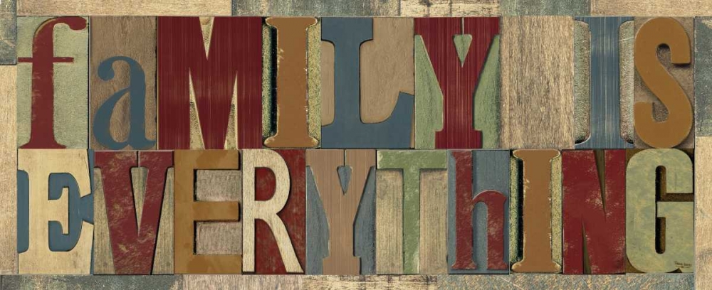 Family Printer Block Panel III art print by Tara Reed for $57.95 CAD