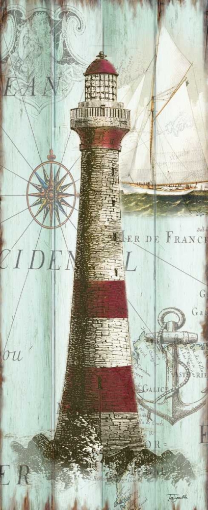 Antique La Mer Lighthouse Panel I art print by Tre Sorelle Studios for $57.95 CAD