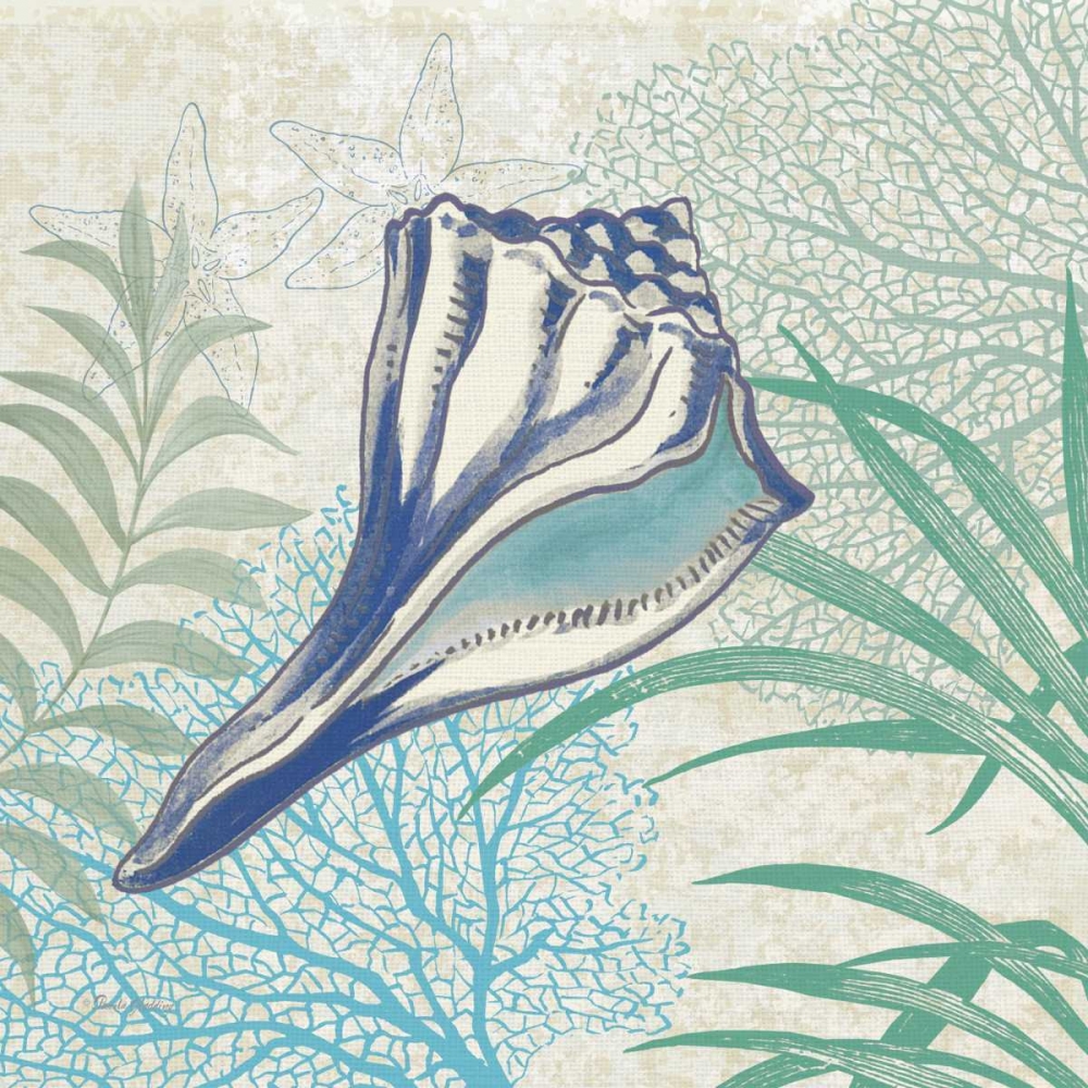 Oceana Indigo Shells II art print by Pamela Gladding for $57.95 CAD
