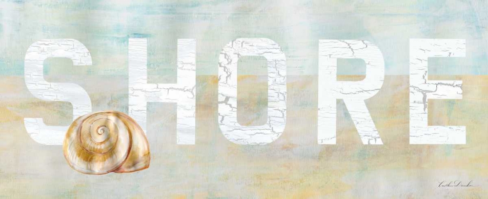 Rustic Beach Sign II art print by Caitlin Dundon for $57.95 CAD