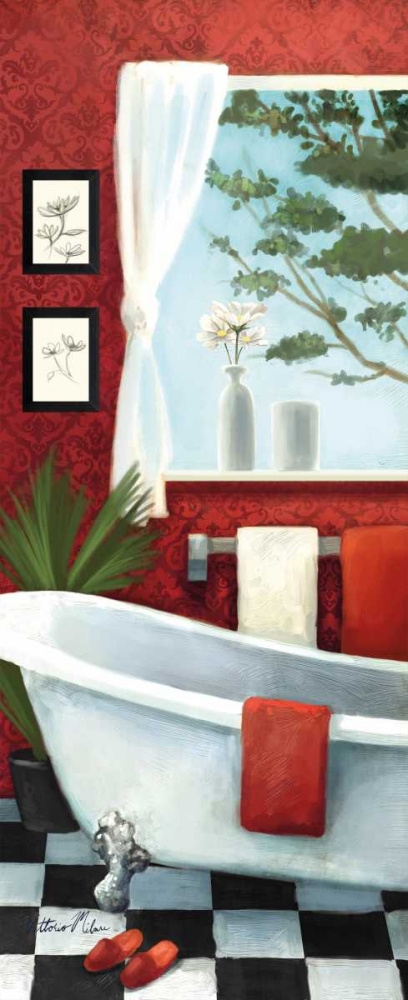 Bath with a View Panel I art print by Vittorio Milan for $57.95 CAD