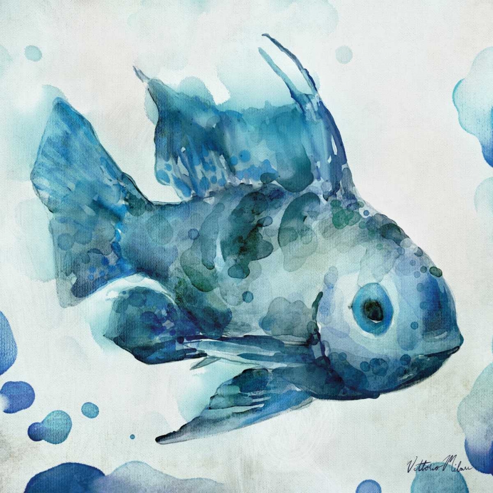 Watercolor Sea Creatures I art print by Vittorio Milan for $57.95 CAD