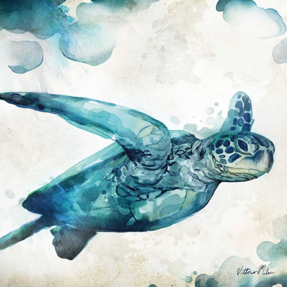 Watercolor Sea Creatures III art print by Vittorio Milan for $57.95 CAD