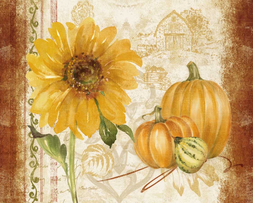 Harvest Time Landscape art print by Pamela Gladding for $57.95 CAD