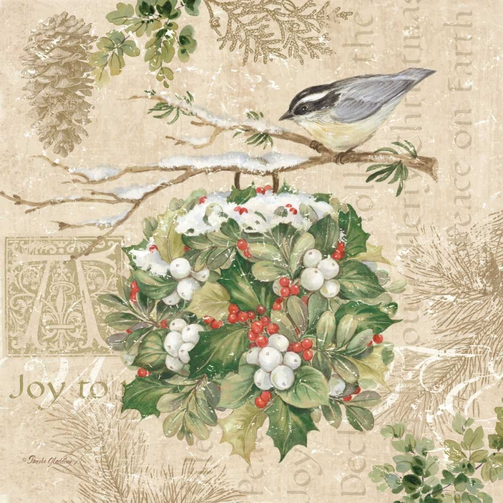 Christmas Trail III art print by Pamela Gladding for $57.95 CAD