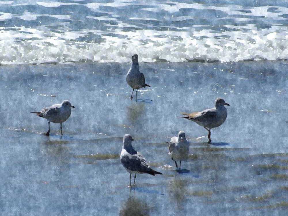Beachgoers art print by Denise Romita for $57.95 CAD