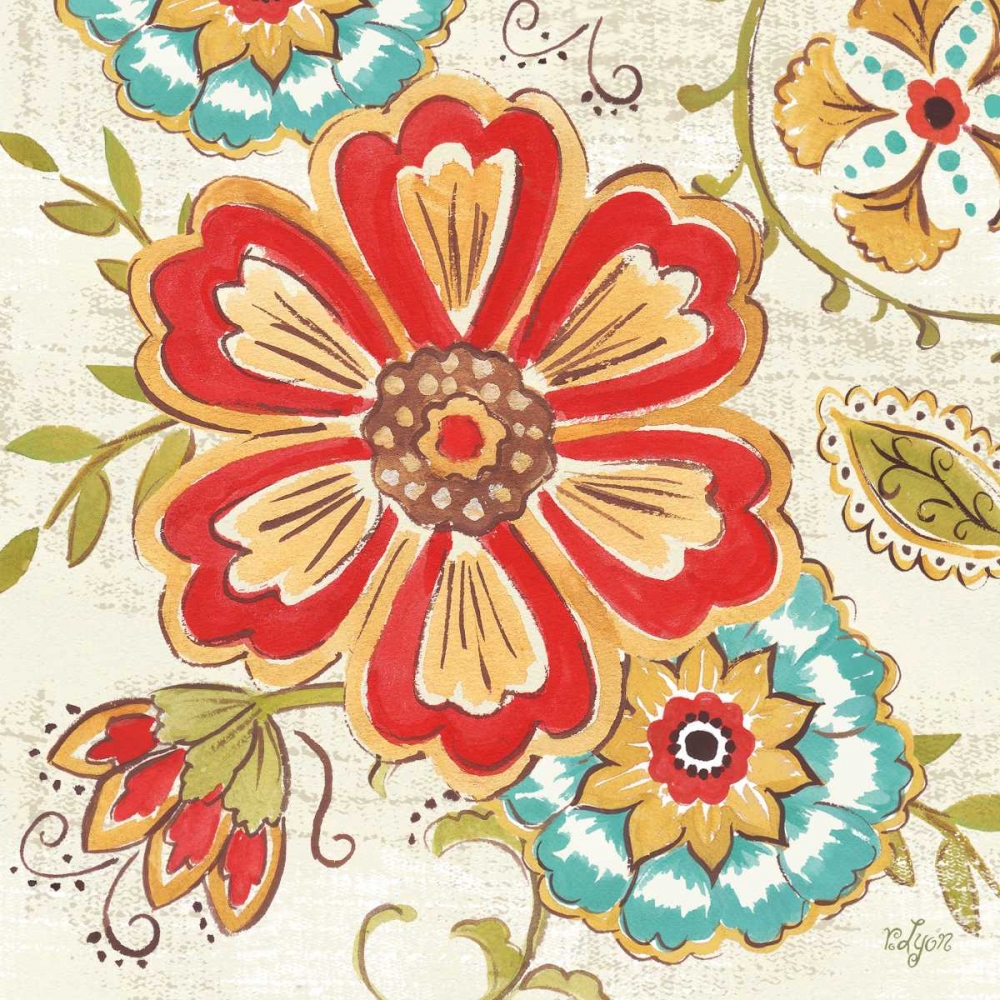 Boho Florals I art print by Rebecca Lyon for $57.95 CAD