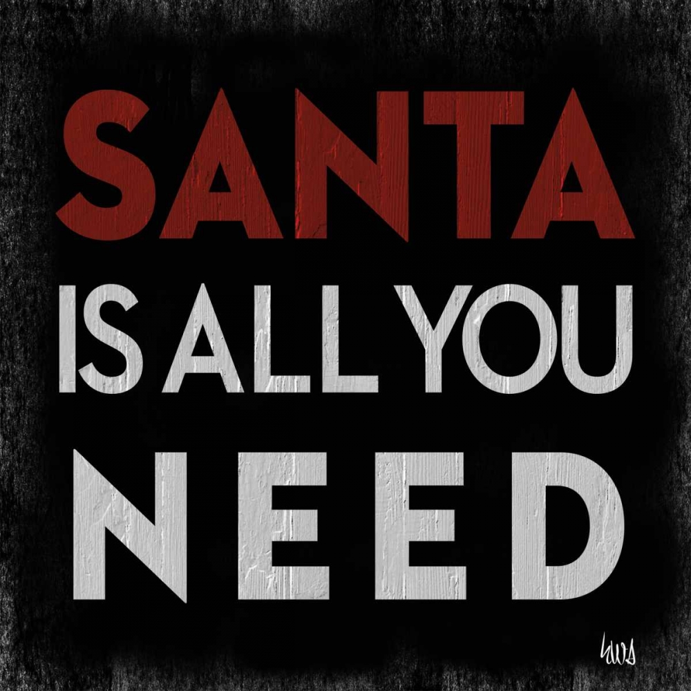 Santa Cheer I art print by h.artworks for $57.95 CAD