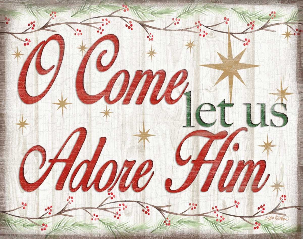 Adore Him Holy Night I art print by Jen Killeen for $57.95 CAD