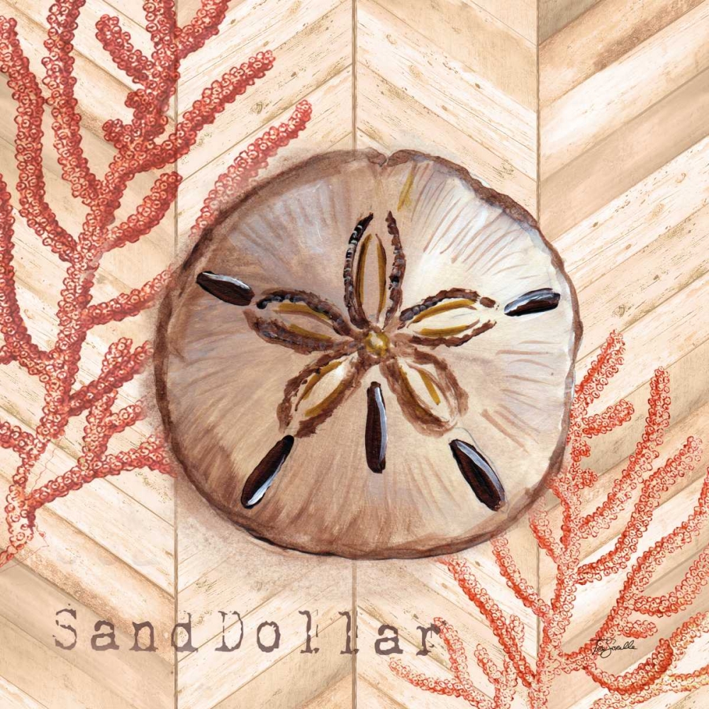 Chevron Shells Coral II art print by Tre Sorelle Studios for $57.95 CAD