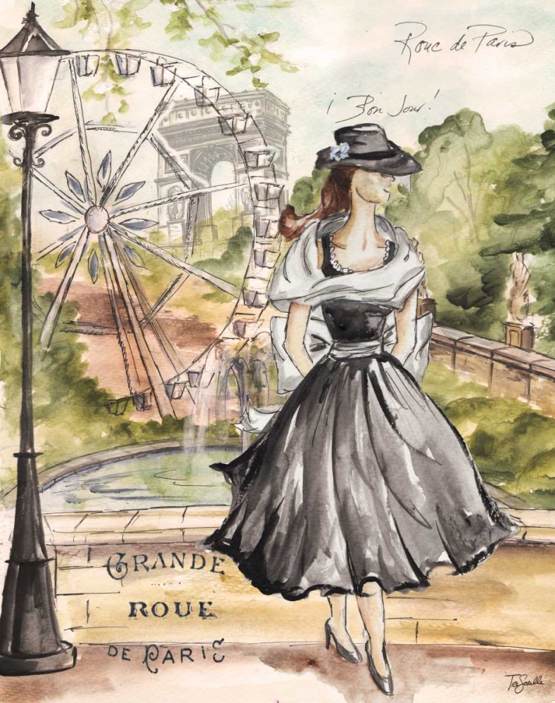 Springtime Paris Fashion II art print by Tre Sorelle Studios for $57.95 CAD