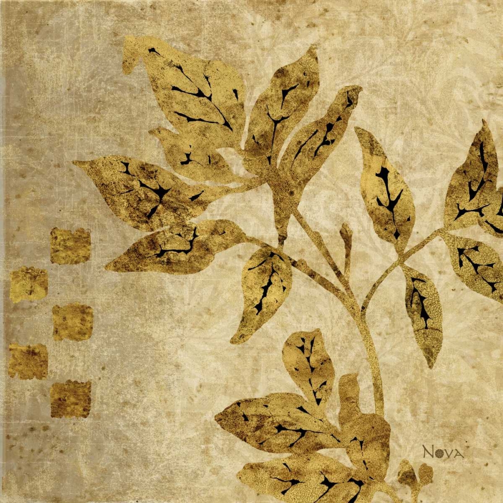 Gold Leaf Branches II art print by Studio Nova for $57.95 CAD