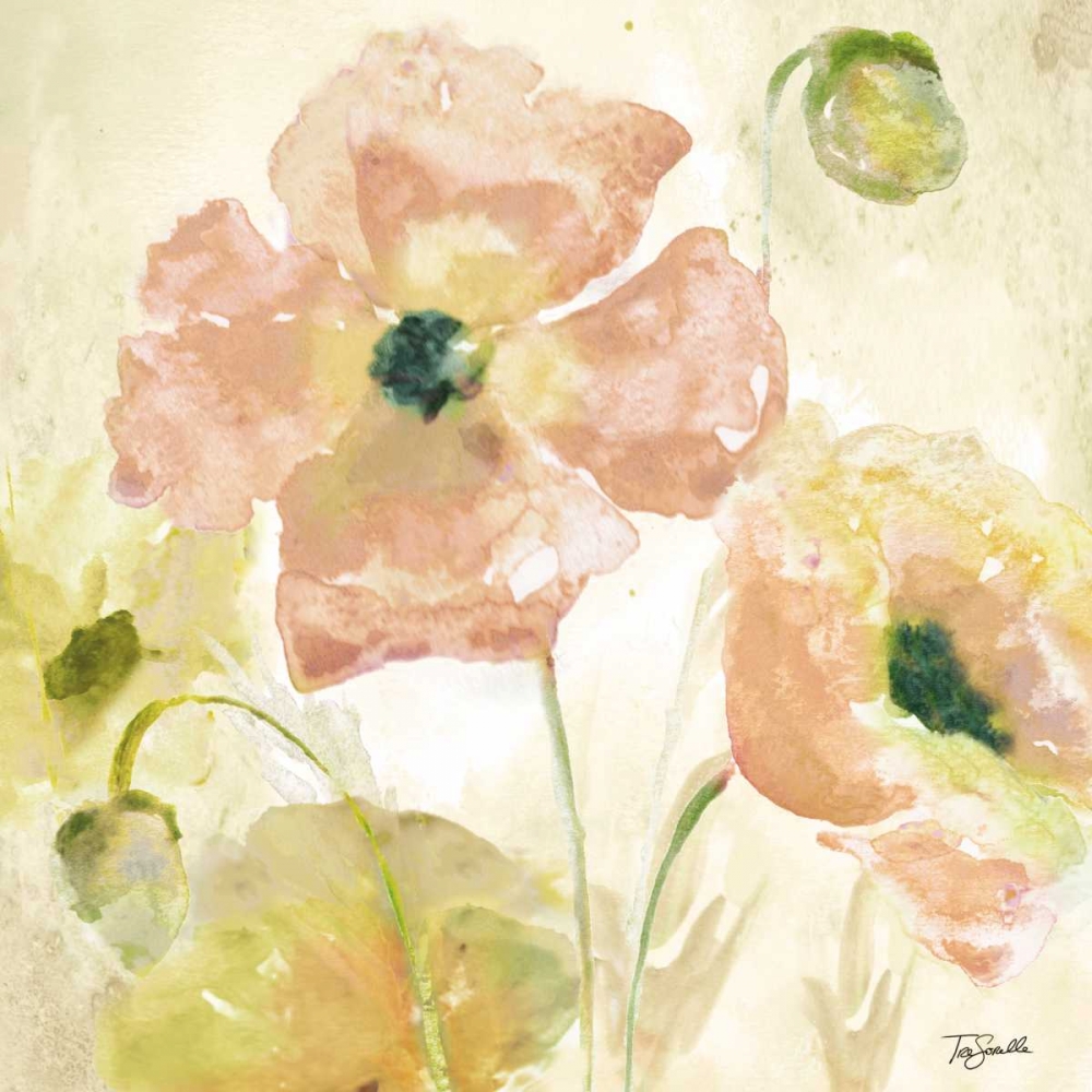 Watercolor Blush I art print by Tre Sorelle Studios for $57.95 CAD