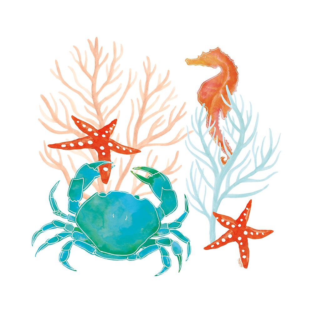Coral Aqua VII art print by Tara Reed for $57.95 CAD
