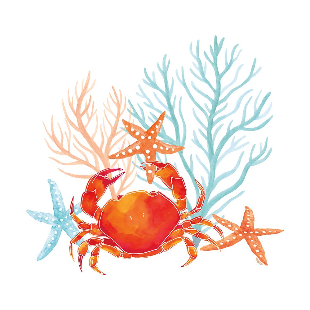 Coral Aqua VIII art print by Tara Reed for $57.95 CAD