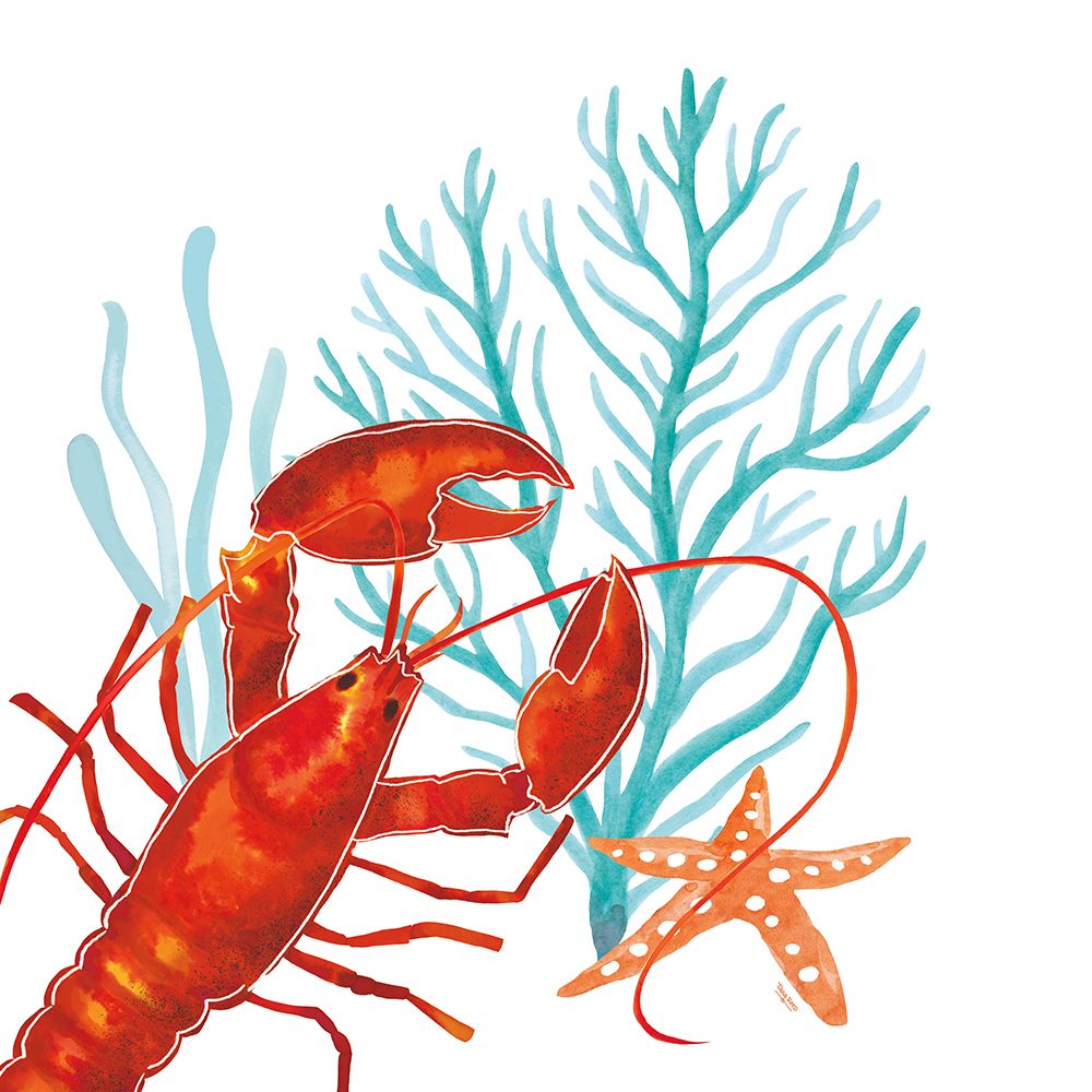 Coral Aqua IX art print by Tara Reed for $57.95 CAD