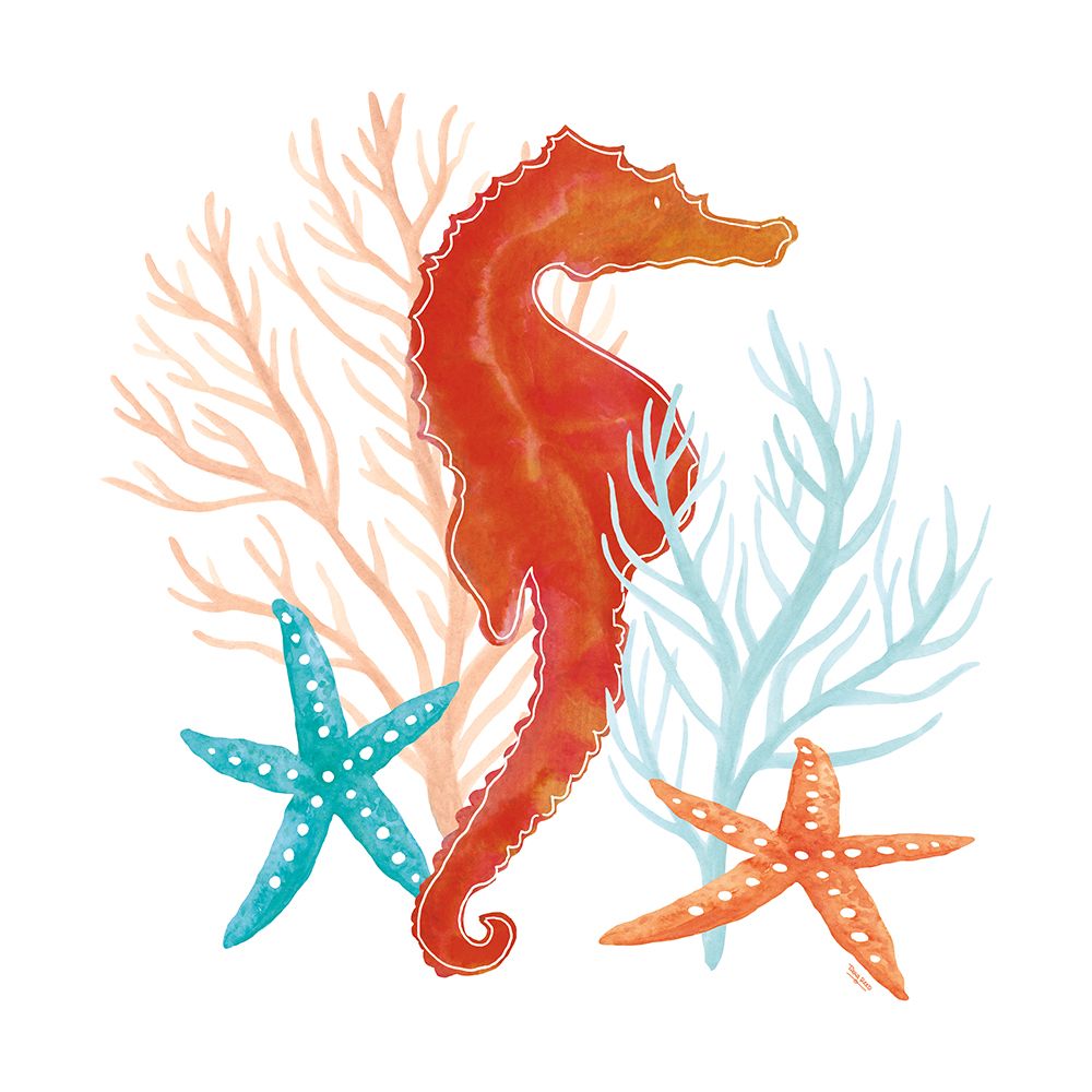 Coral Aqua XI art print by Tara Reed for $57.95 CAD