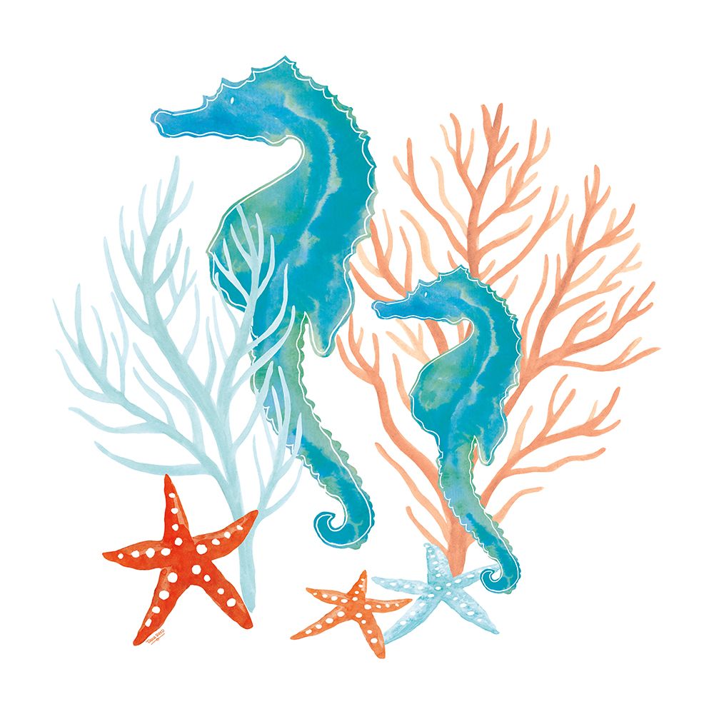 Coral Aqua XII art print by Tara Reed for $57.95 CAD