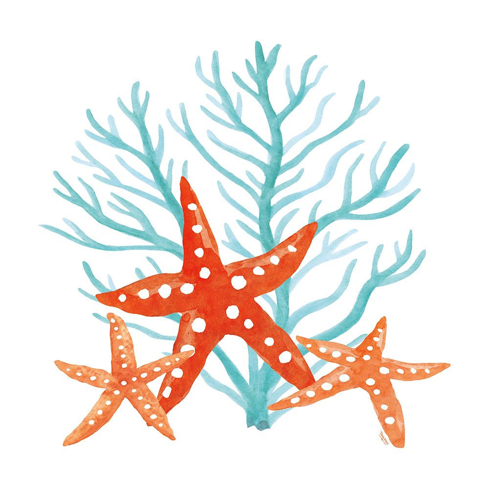 Coral Aqua XIII art print by Tara Reed for $57.95 CAD