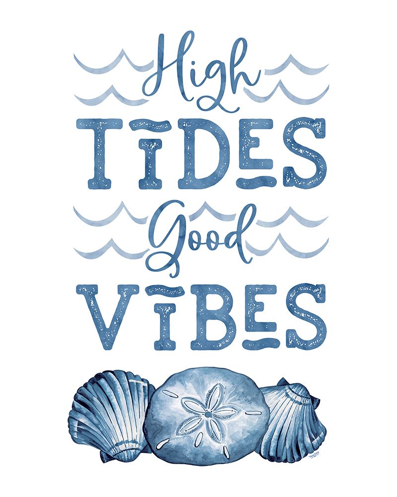 Deep  Blue Sea X on White art print by Tara Reed for $57.95 CAD