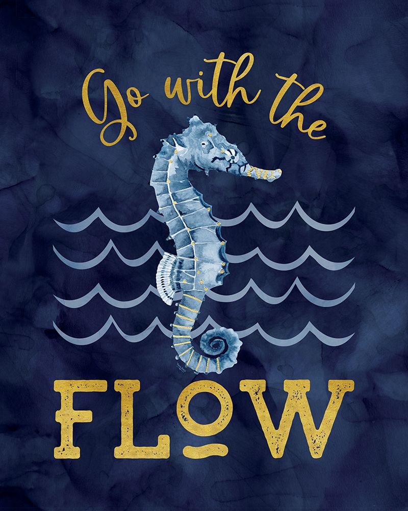 Deep  Blue Sea XII on Navy art print by Tara Reed for $57.95 CAD
