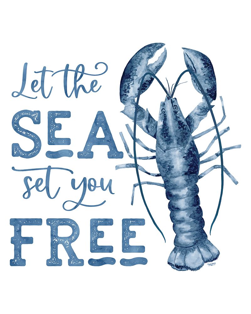 Deep  Blue Sea XIV on White art print by Tara Reed for $57.95 CAD