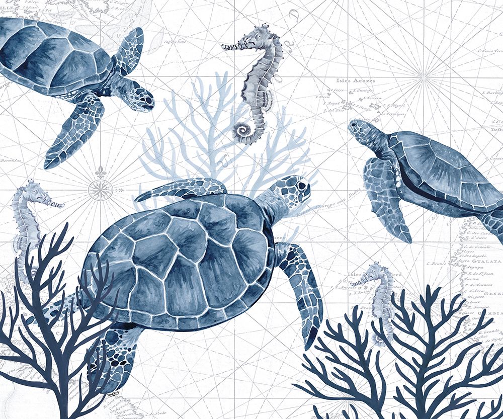 Deep  Blue Sea XIX art print by Tara Reed for $57.95 CAD