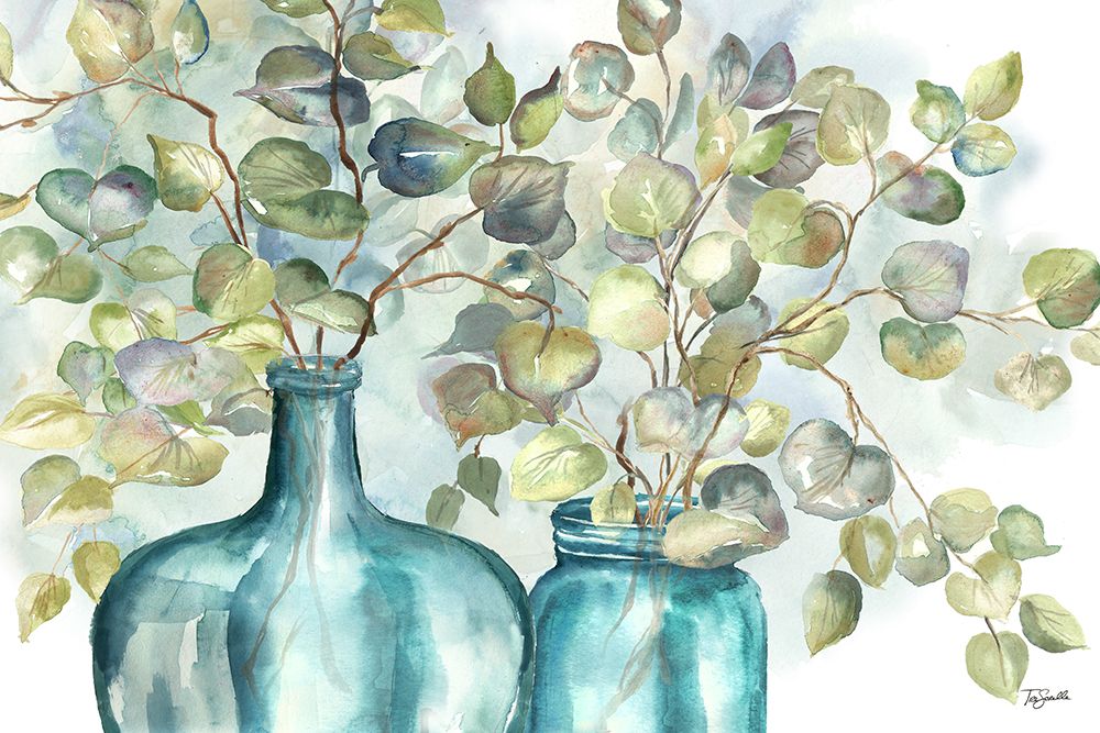 Eucalyptus  in Mason Jar I art print by Tre Sorelle Studios for $57.95 CAD