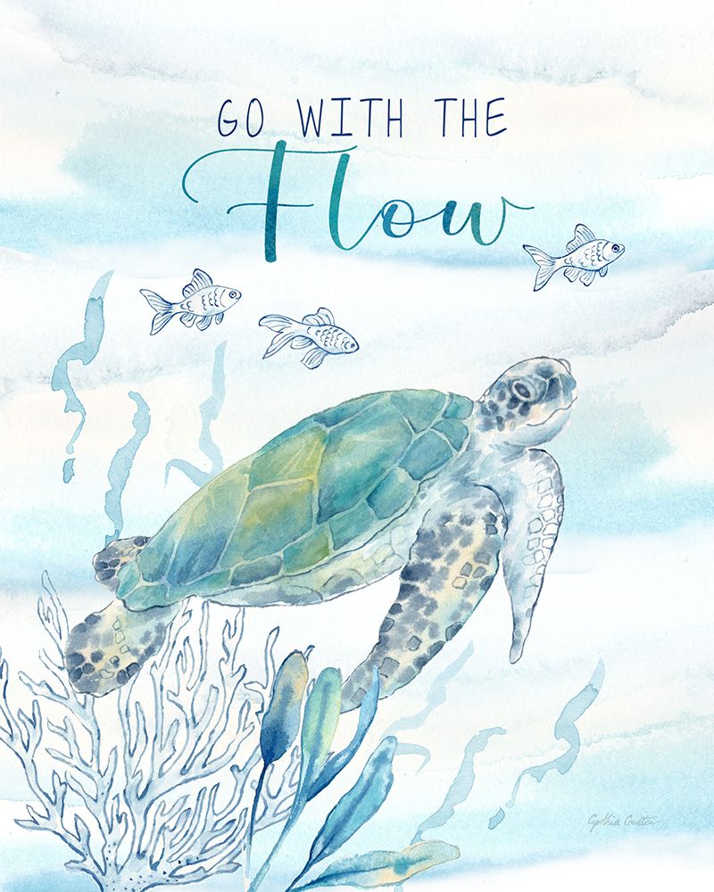 Great Blue Sea XVII art print by Cynthia Coulter for $57.95 CAD