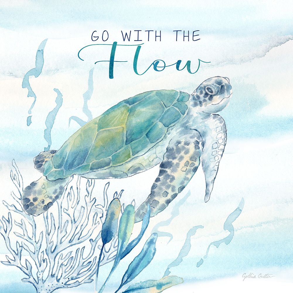 Great Blue Sea XXI art print by Cynthia Coulter for $57.95 CAD