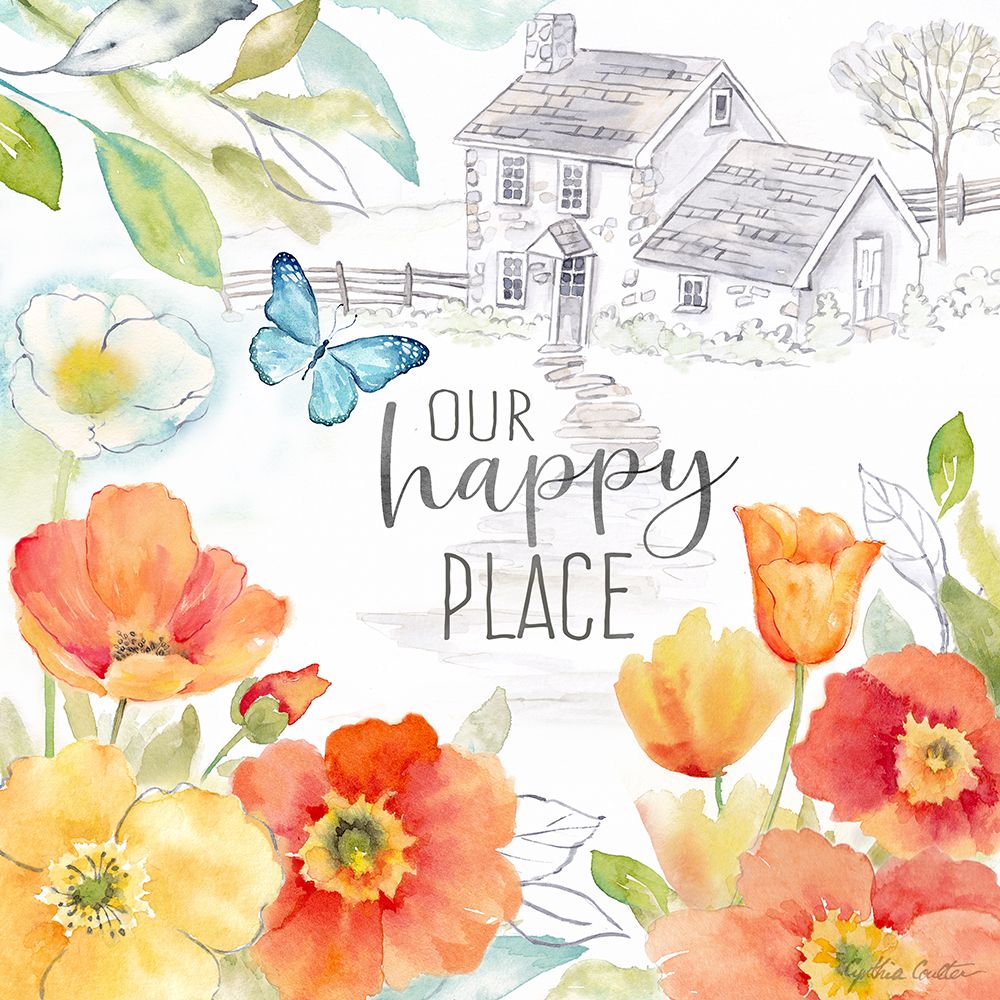 Happy Poppies VI art print by Cynthia Coulter for $57.95 CAD
