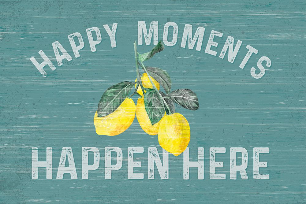 Happy  Thoughts III on Teal art print by Tara Reed for $57.95 CAD