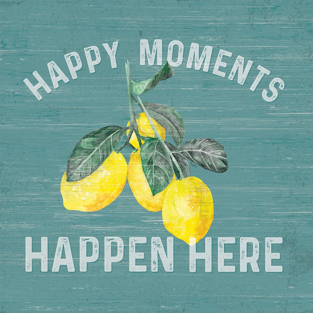 Happy  Thoughts VII on Teal art print by Tara Reed for $57.95 CAD