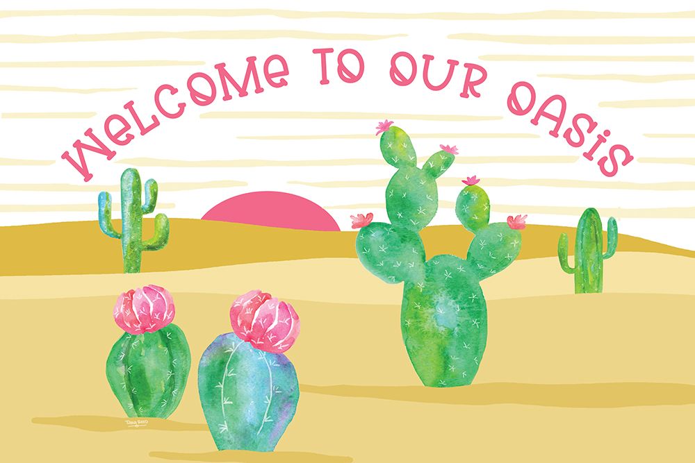 Playful Cactus IX art print by Tara Reed for $57.95 CAD